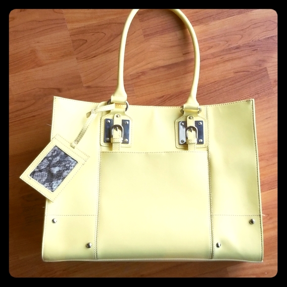 Yellow Leather Purse VERY HIGH QUALITY Wilson Leather